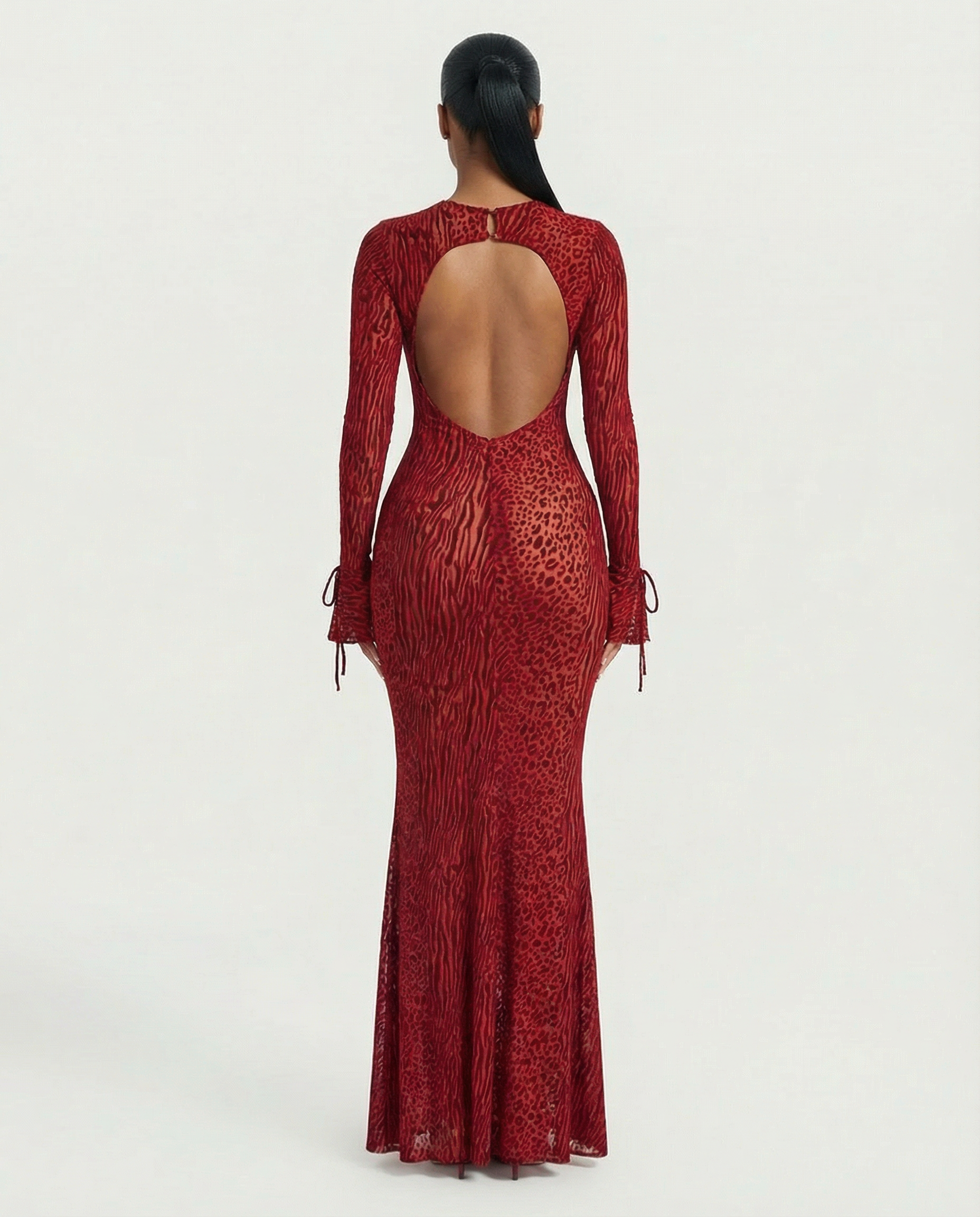 Ashley Bold Mesh Maxi Dress