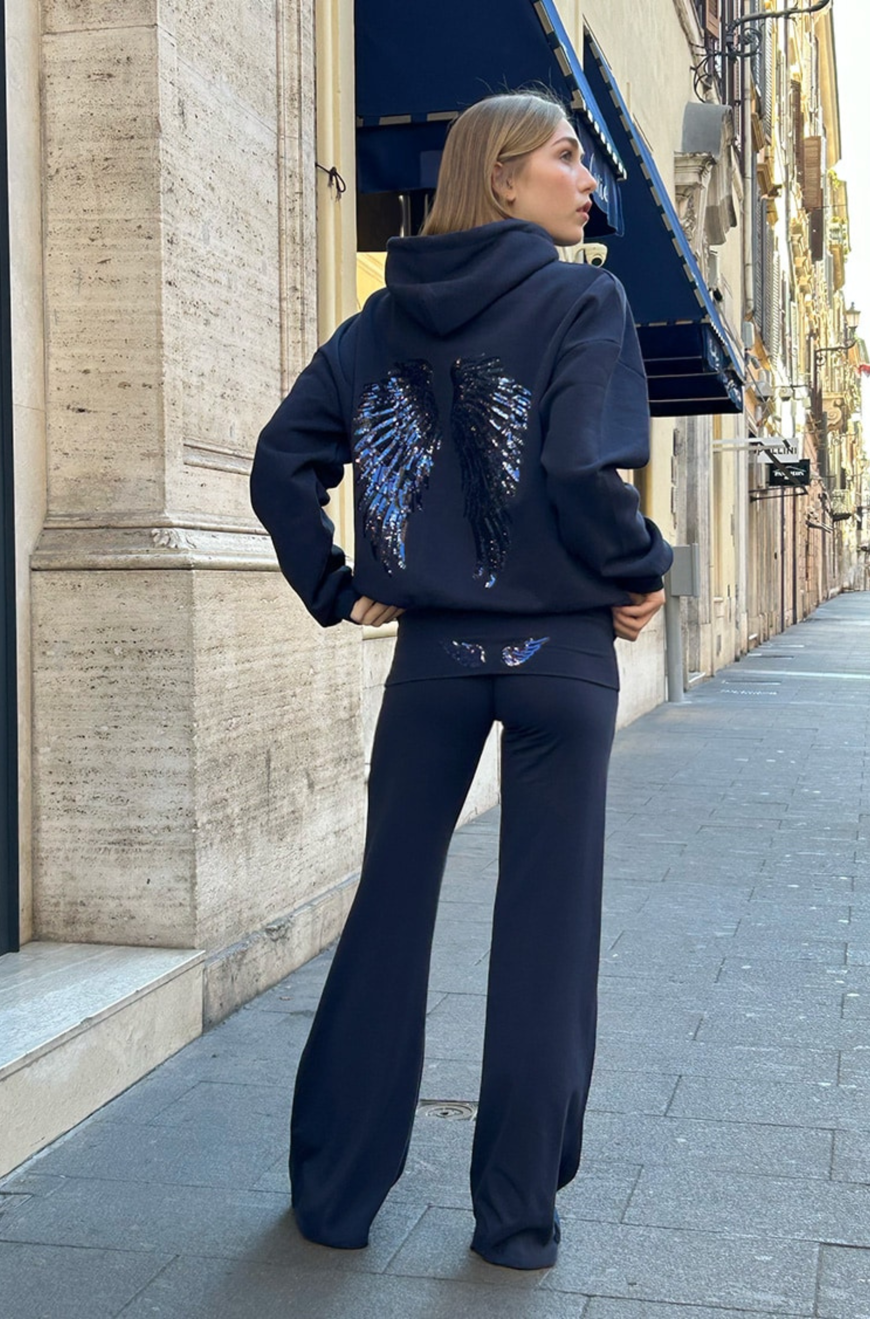 Sparkwing Angel Sequin Comfort Hoodie