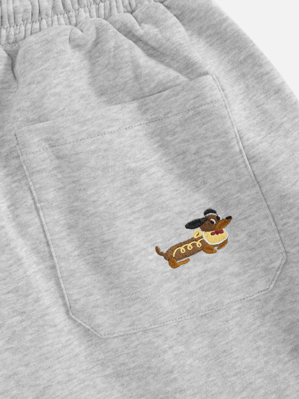 Embroidered Dog Barrel Sweatpants