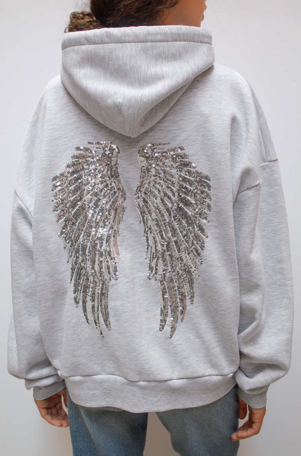Sparkwing Angel Sequin Comfort Hoodie