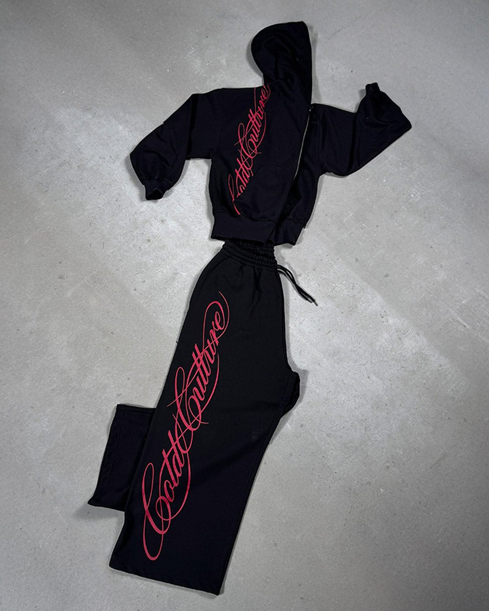 Cozy Script Zip Hoodie