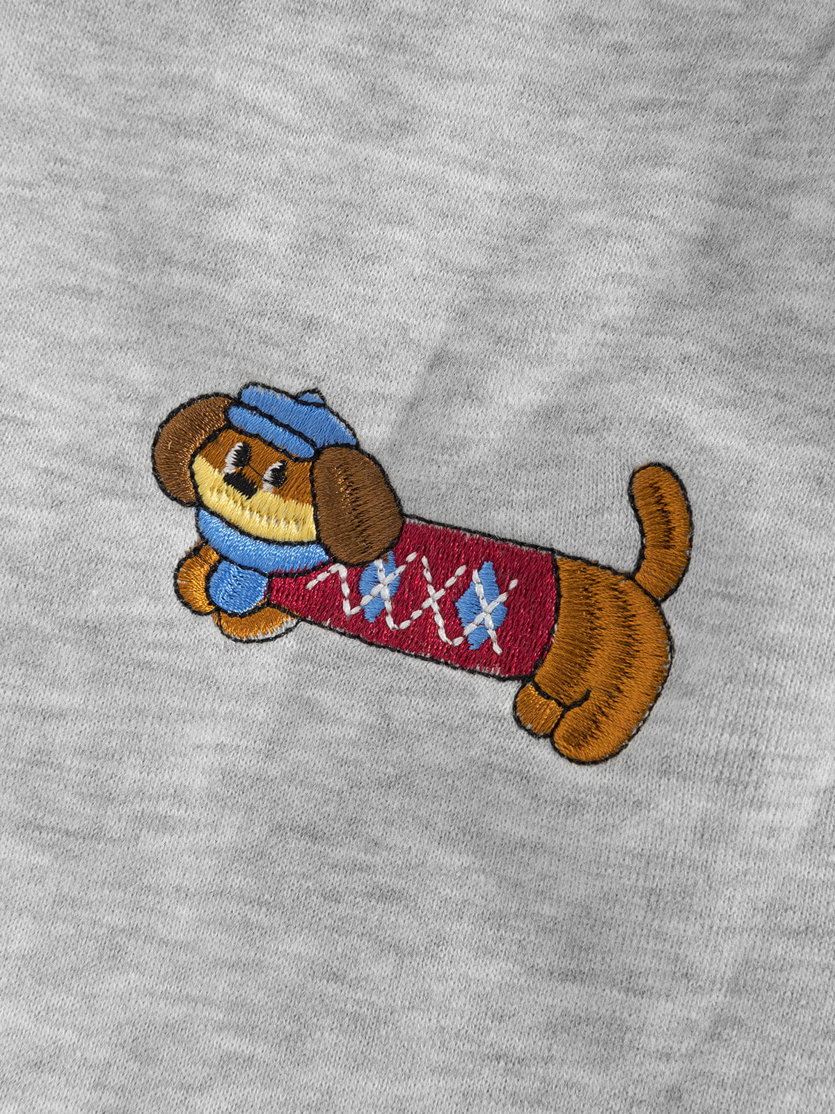 Embroidered Dog Barrel Sweatpants