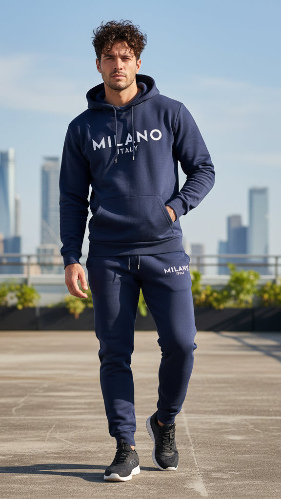 Milano Printed Hoodie and Pants Set