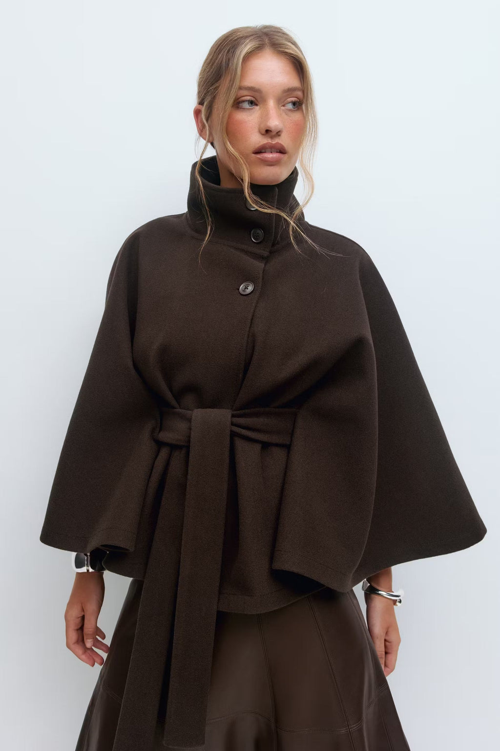 Solenne Urban Classic Cape Coat