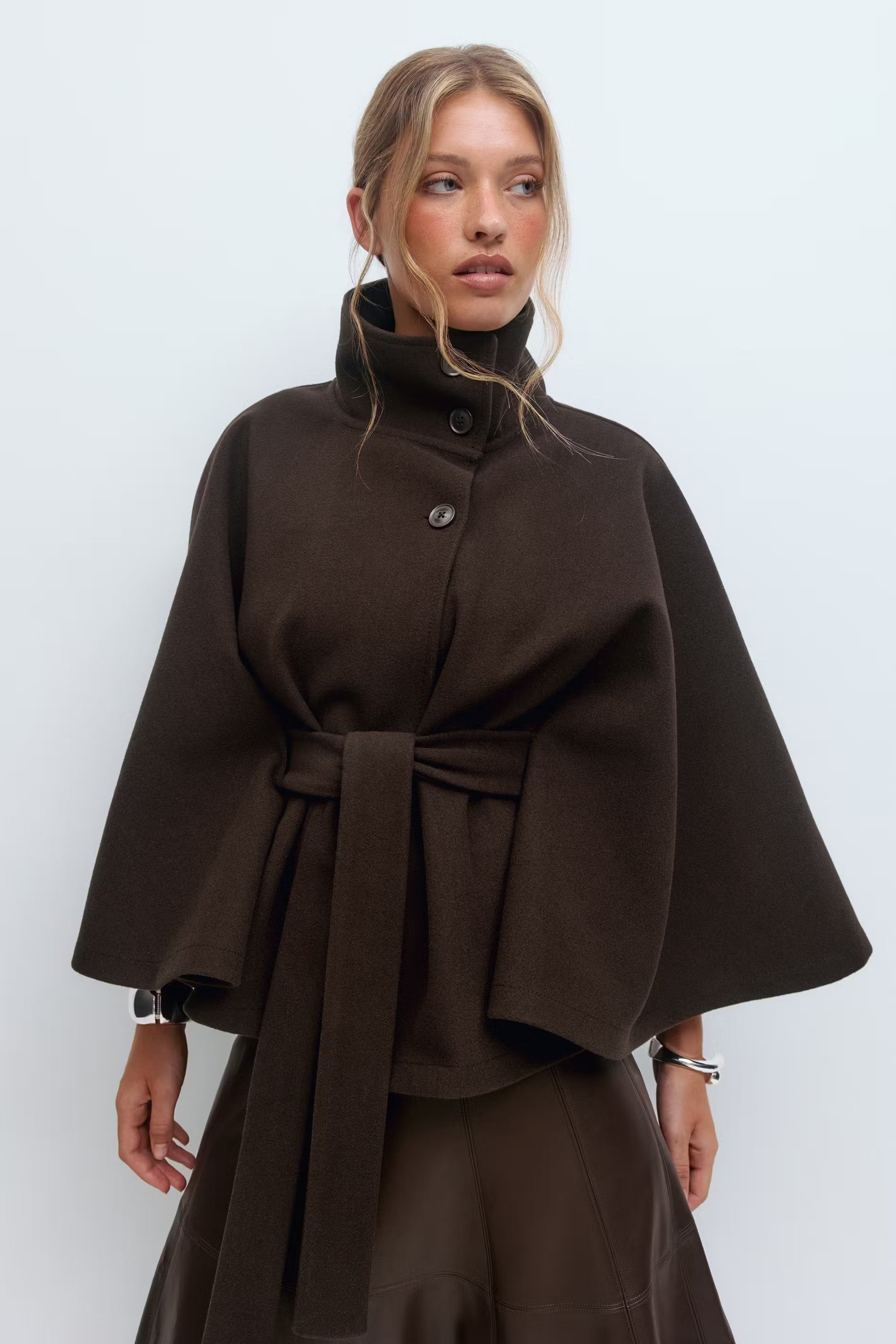 Solenne Urban Classic Cape Coat