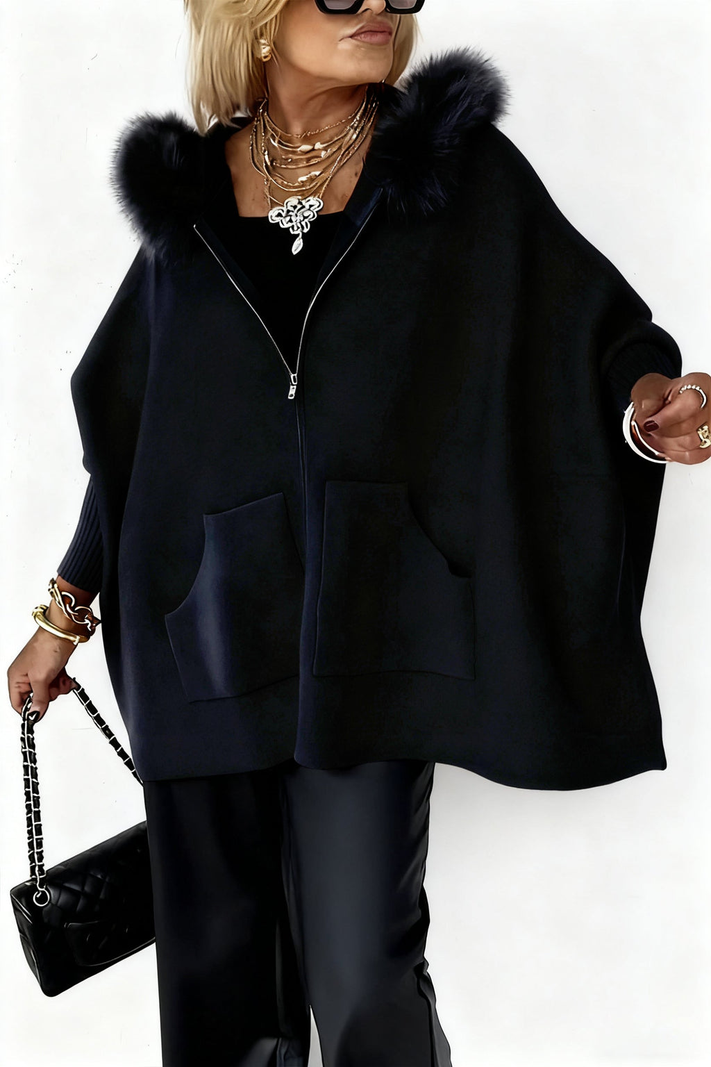 Urban Fur-Trim Casual Jacket