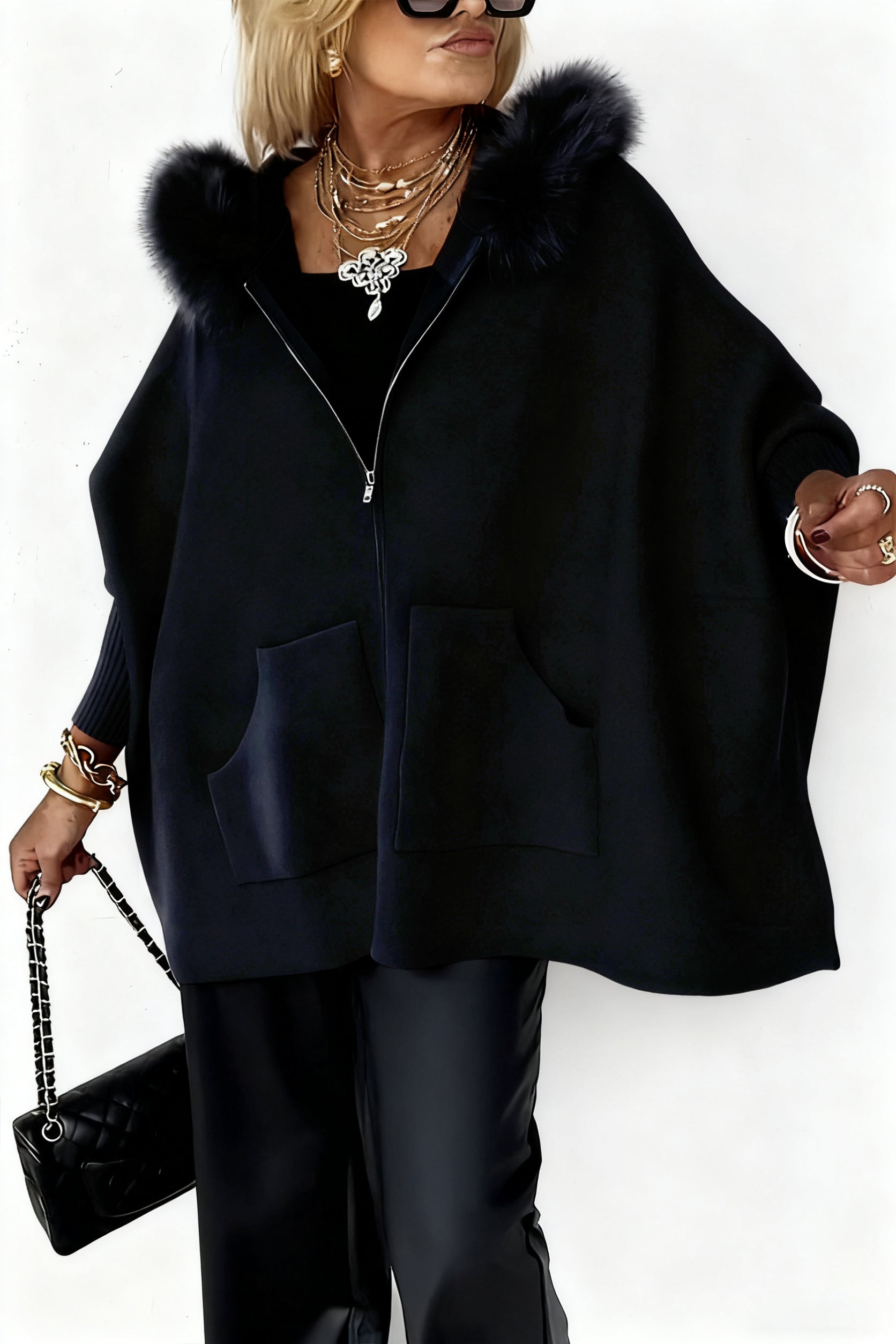 Urban Fur-Trim Casual Jacket