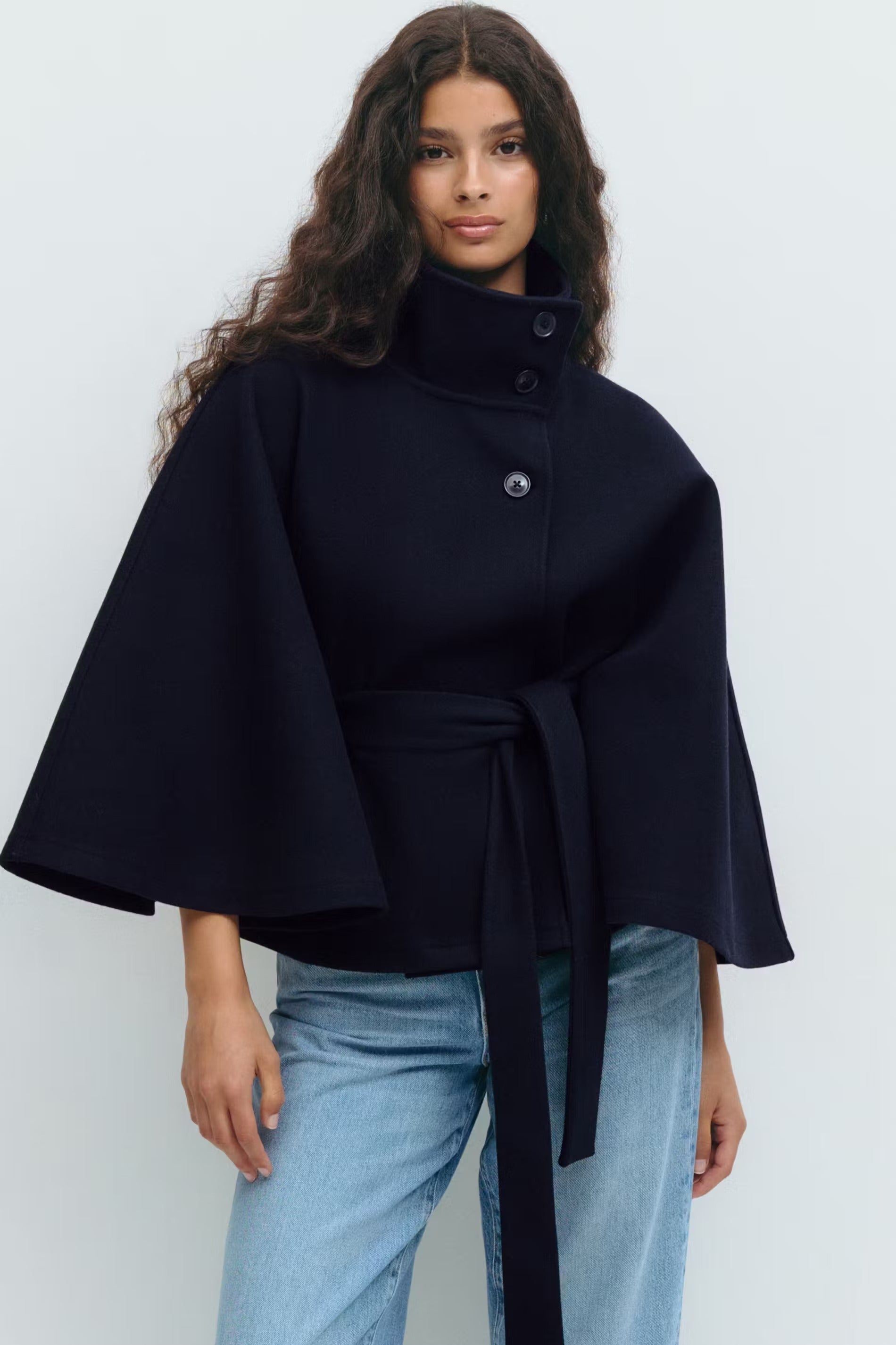 Solenne Urban Classic Cape Coat
