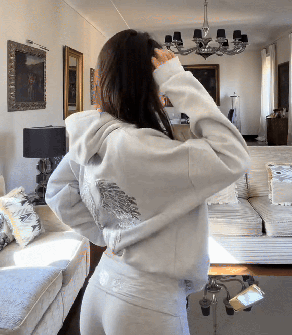 Sparkwing Angel Sequin Comfort Hoodie