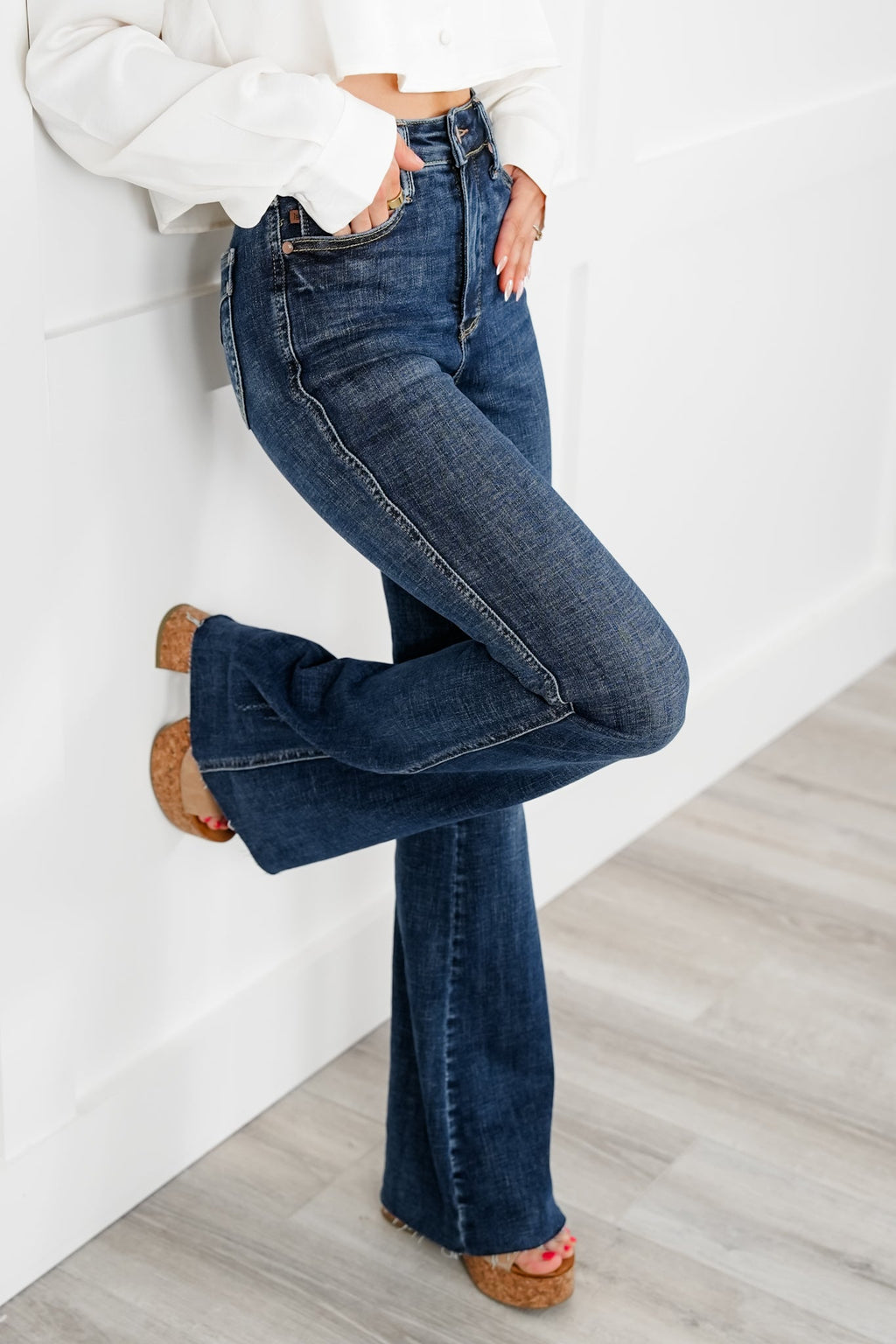 Amelia Dark Wash Flare Jeans