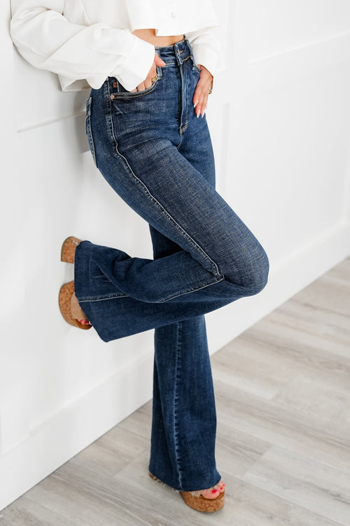 Amelia Dark Wash Flare Jeans