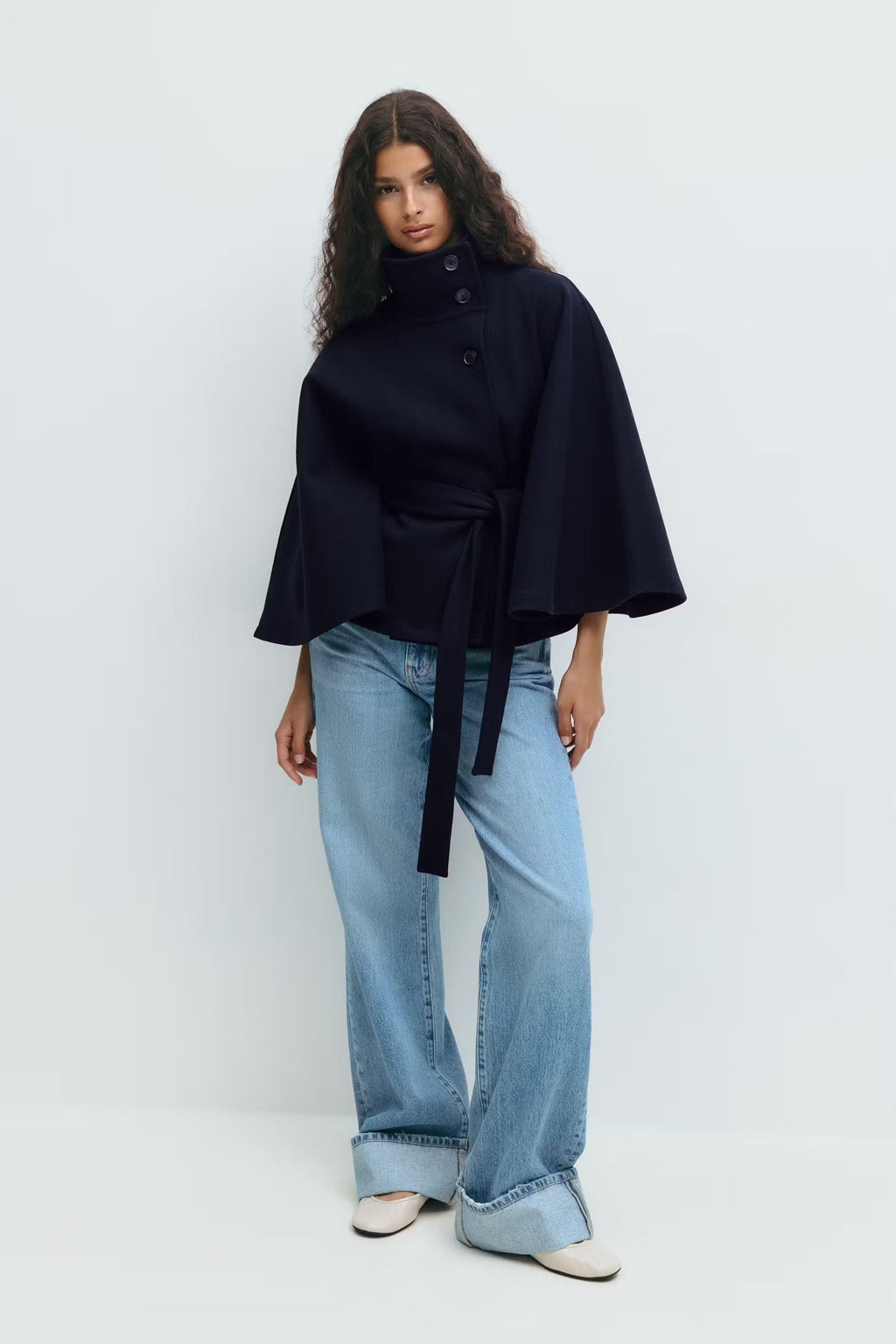 Solenne Urban Classic Cape Coat