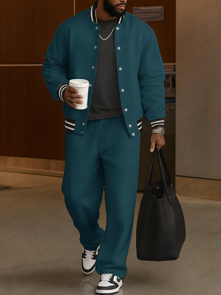 Everyday Striped Trim Jacket Pants