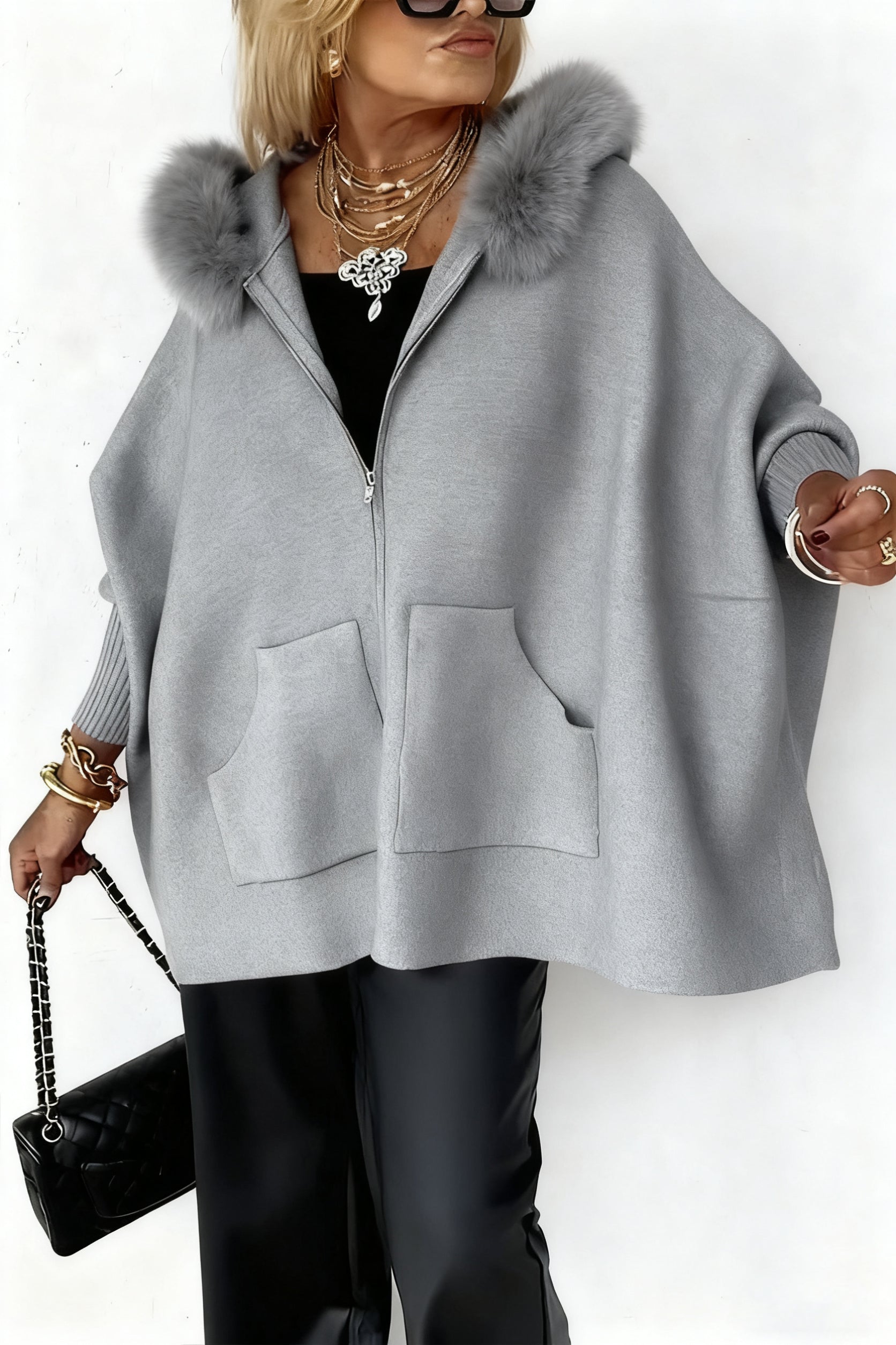 Urban Fur-Trim Casual Jacket