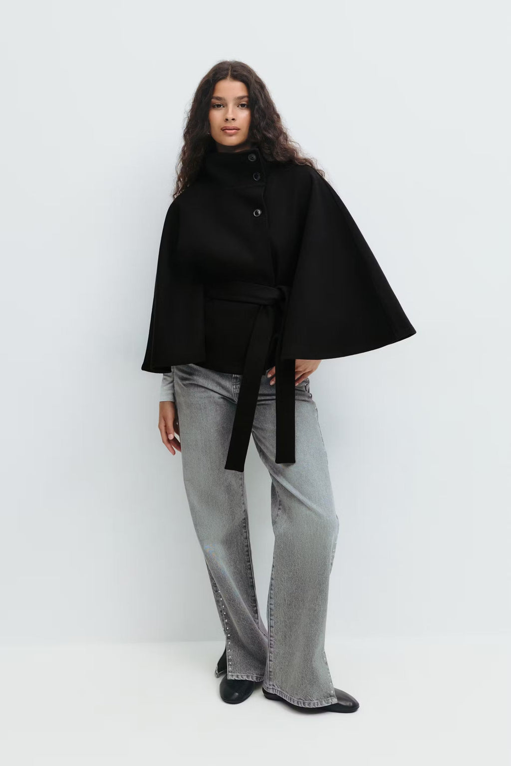 Solenne Urban Classic Cape Coat