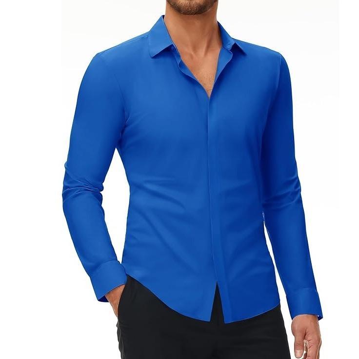 Men's Wrinkle-Free Stretch Shirt - Anti-Wrinkle