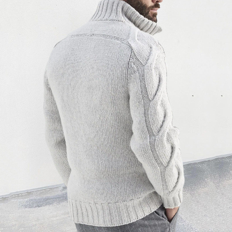 Cozy Cable Zip Sweater Classic
