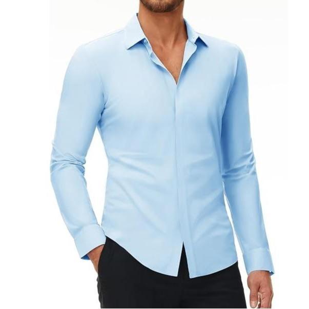 Men's Wrinkle-Free Stretch Shirt - Anti-Wrinkle