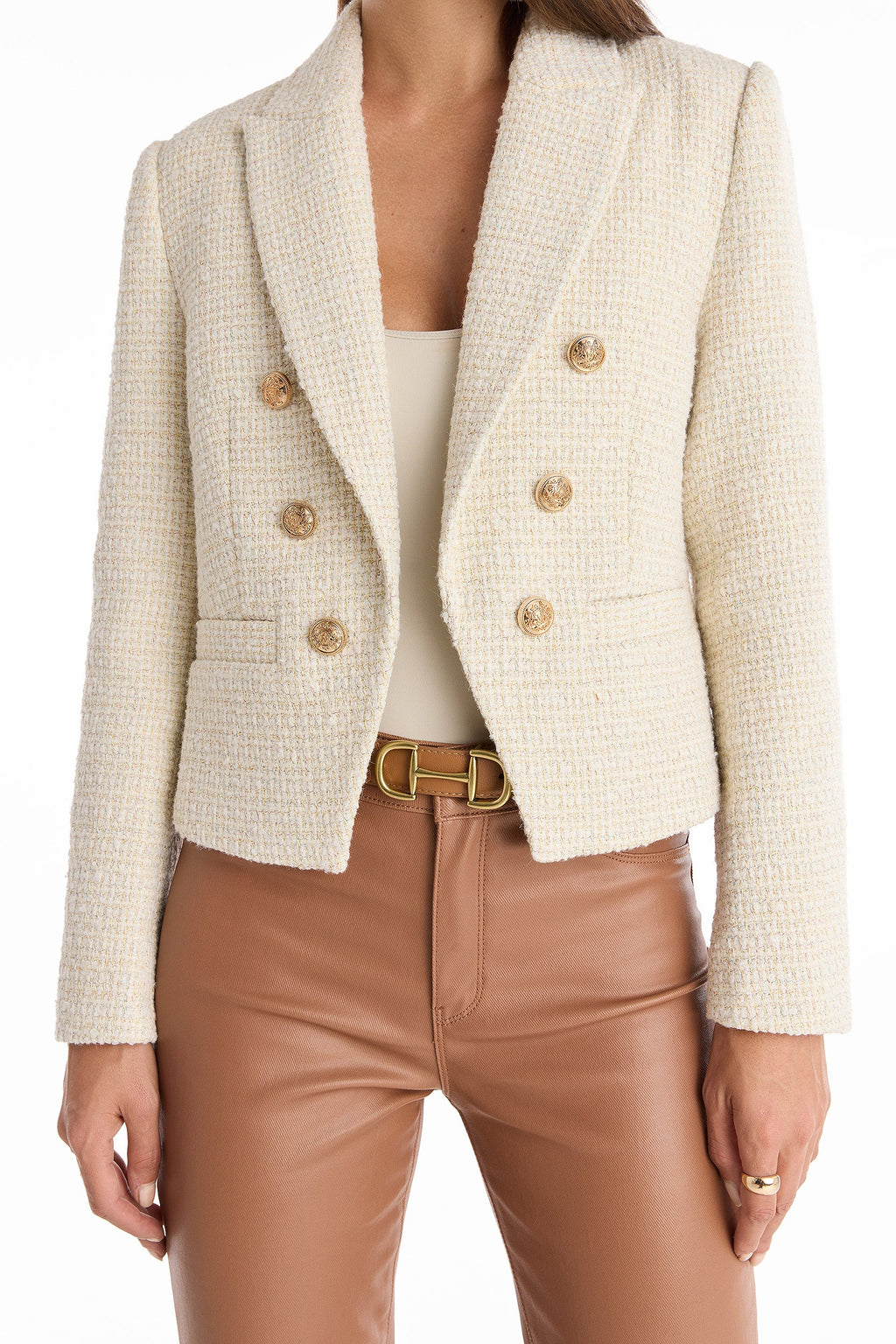 Gabrielle Tweed Tailored Blazer