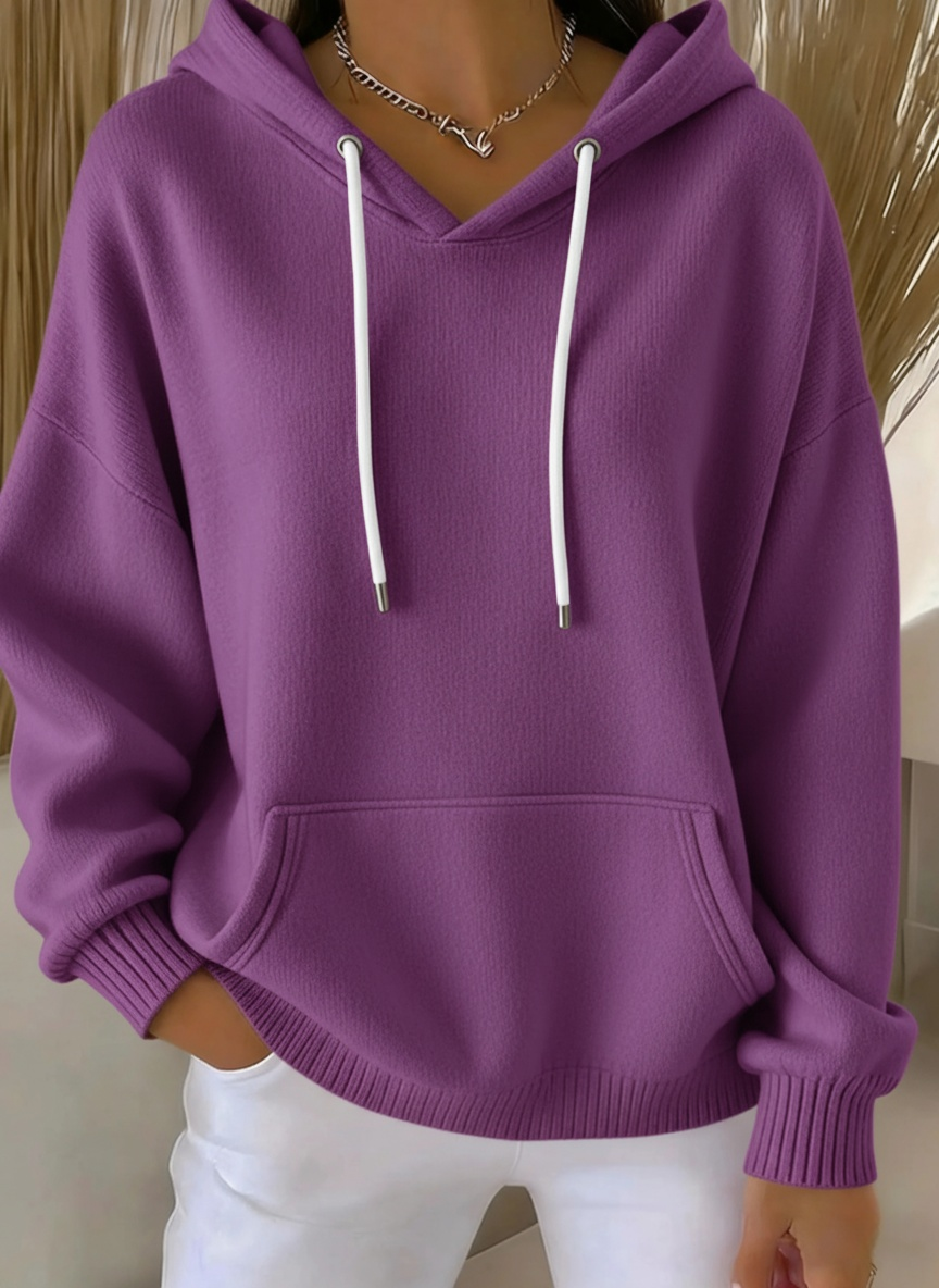 Everyday Casual Jacquard Multicolor Hoodie