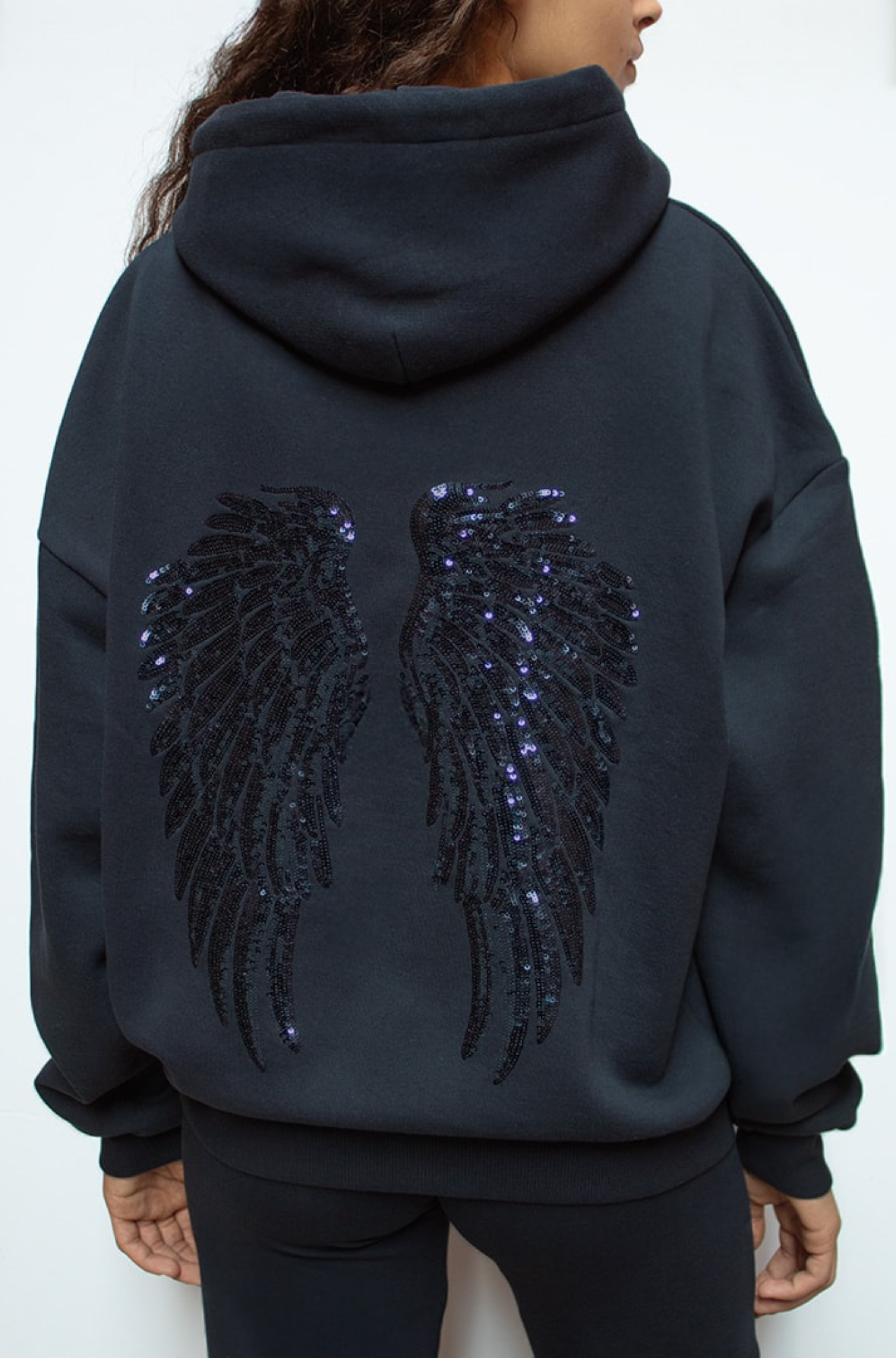 Sparkwing Angel Sequin Comfort Hoodie
