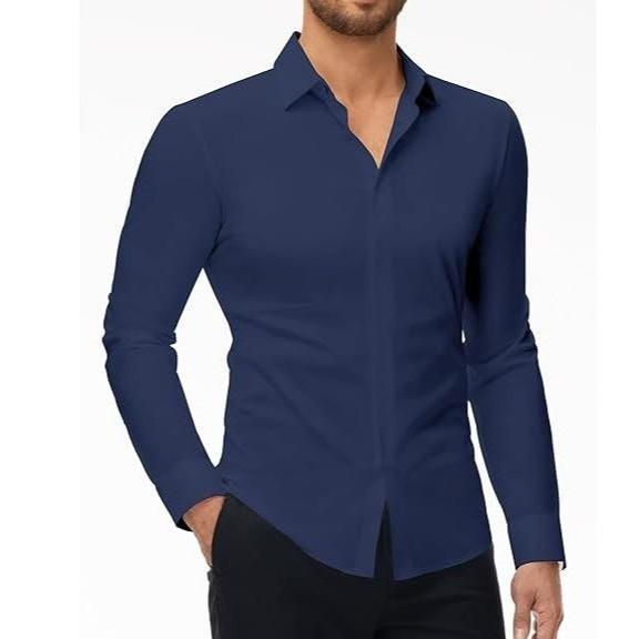 Men's Wrinkle-Free Stretch Shirt - Anti-Wrinkle