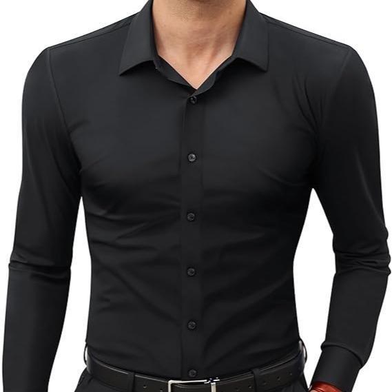 Men's Wrinkle-Free Stretch Shirt - Anti-Wrinkle