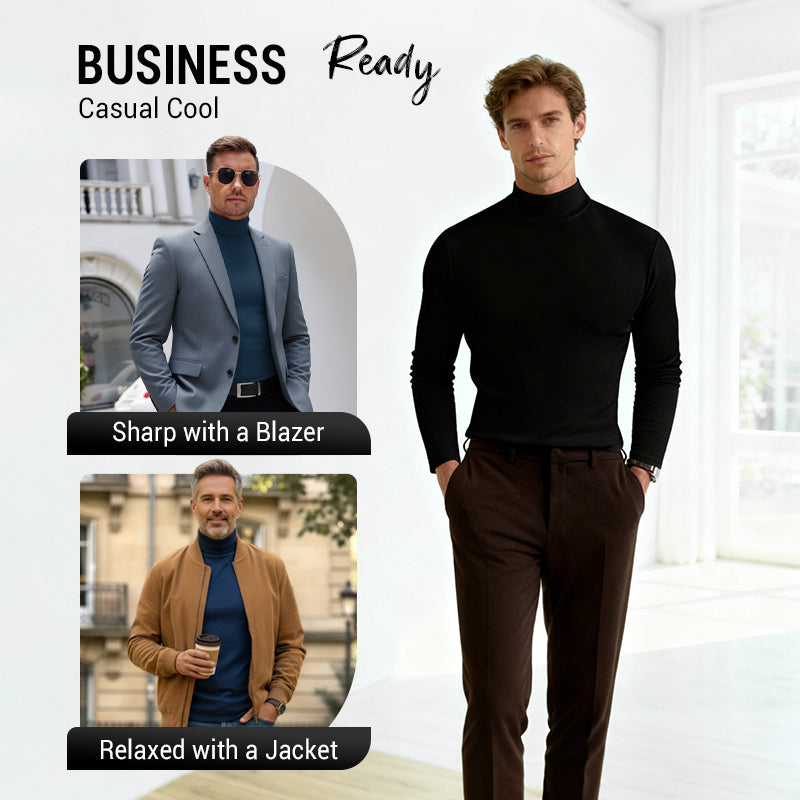 High Neck Slim Long Tee