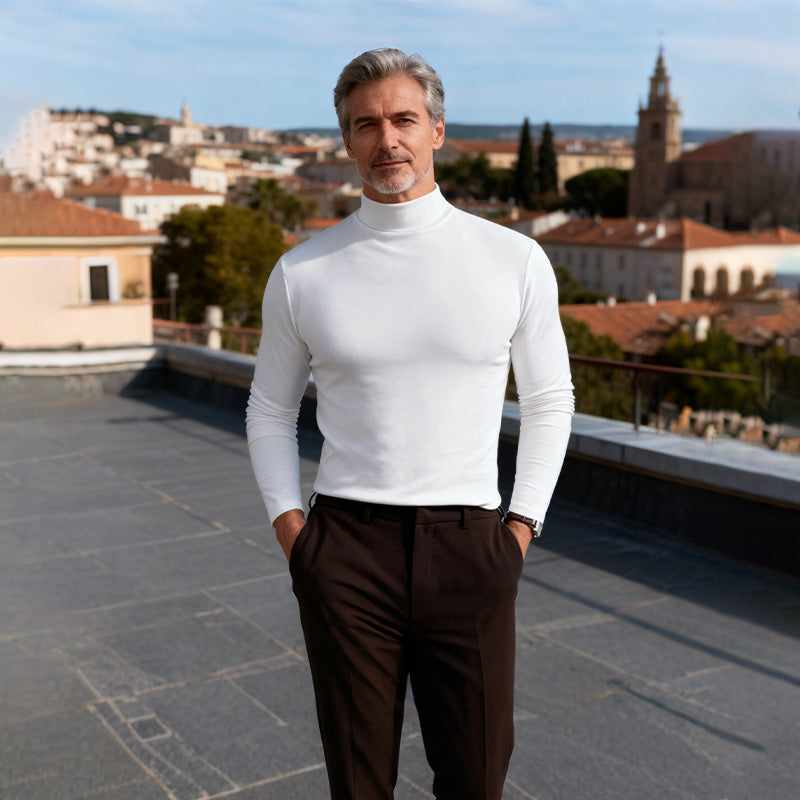 High Neck Slim Long Tee