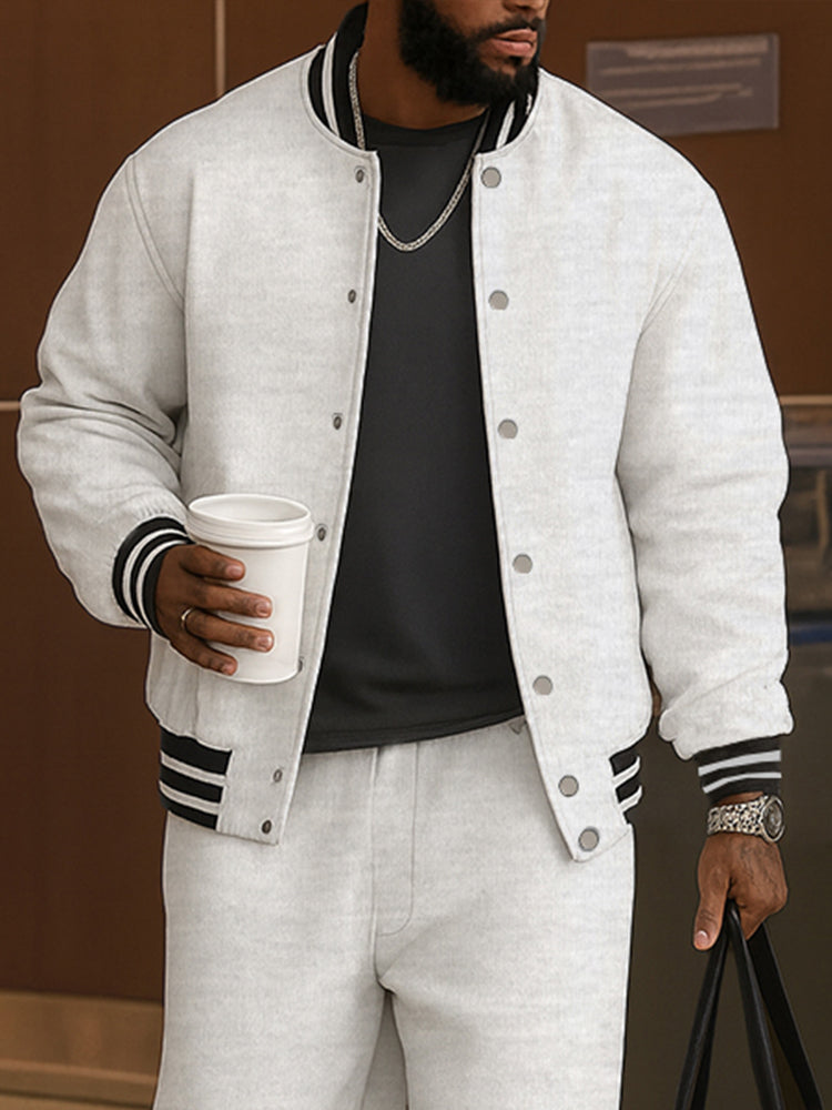 Everyday Striped Trim Jacket Pants