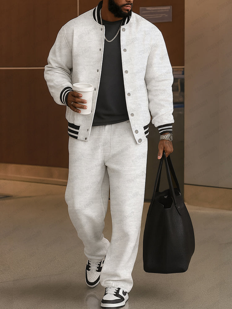 Everyday Striped Trim Jacket Pants