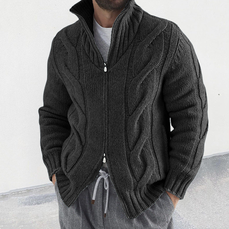 Cozy Cable Zip Sweater Classic