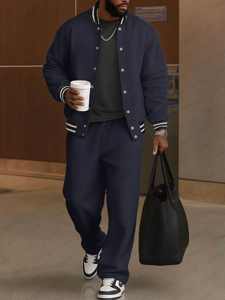 Everyday Striped Trim Jacket Pants