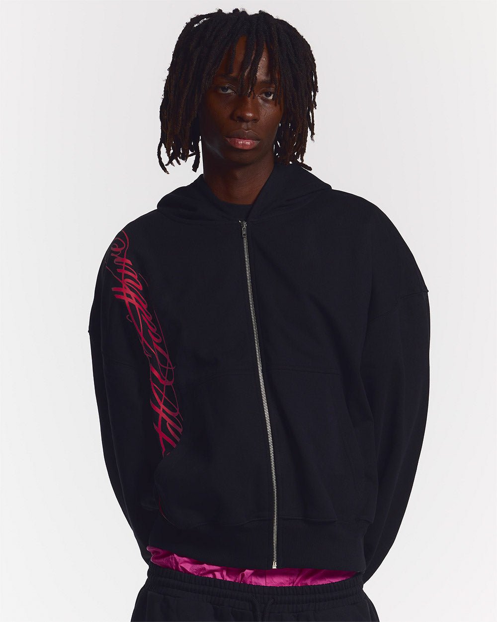 Cozy Script Zip Hoodie