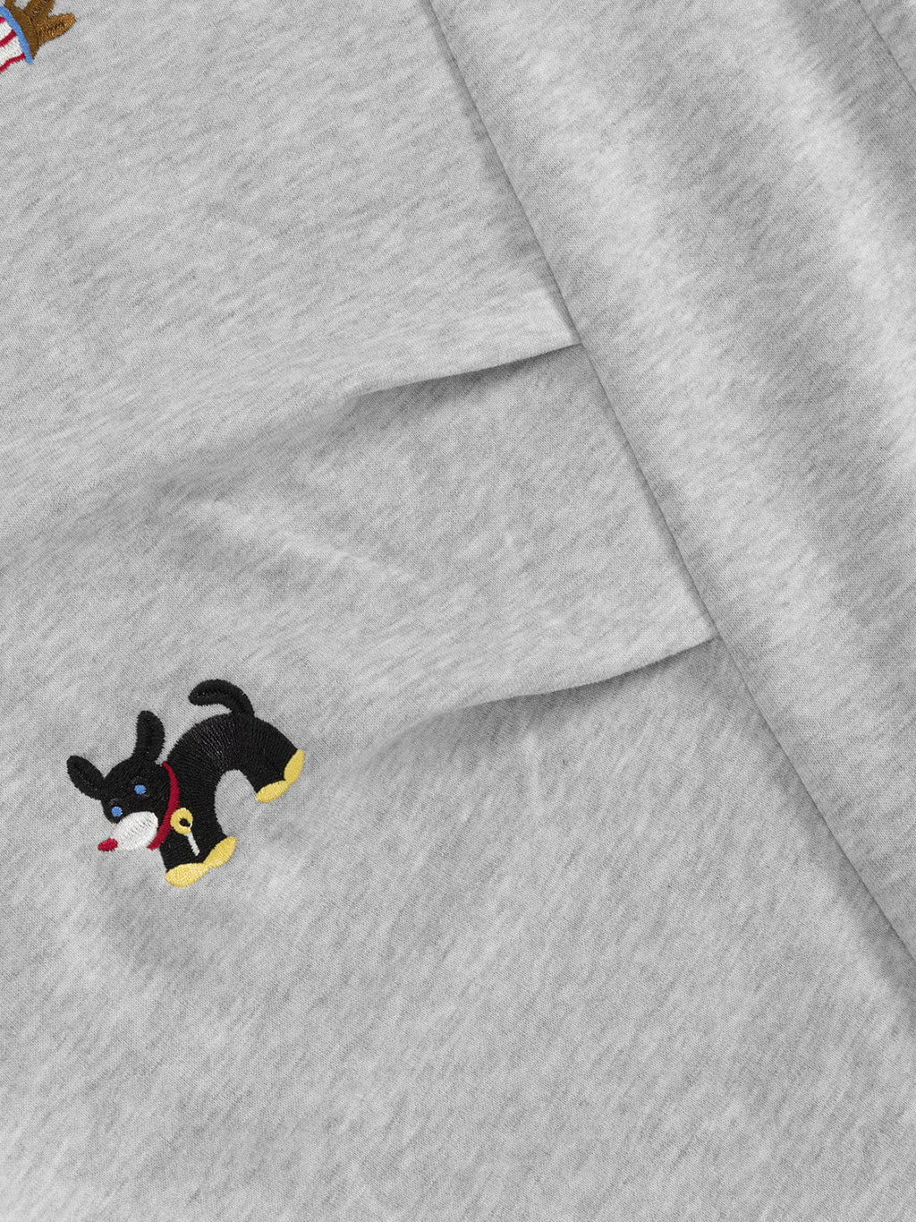 Embroidered Dog Barrel Sweatpants