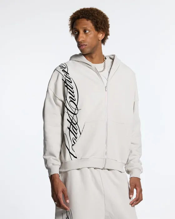 Cozy Script Zip Hoodie