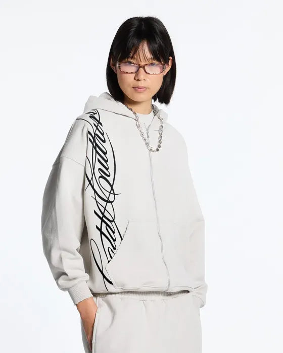 Cozy Script Zip Hoodie